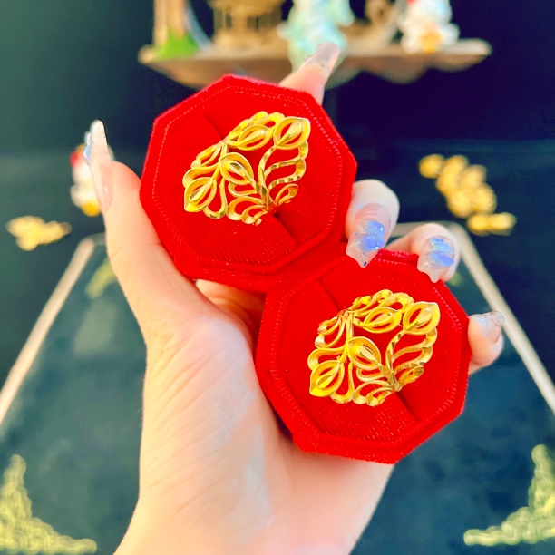高级感繁花似锦活口戒指
