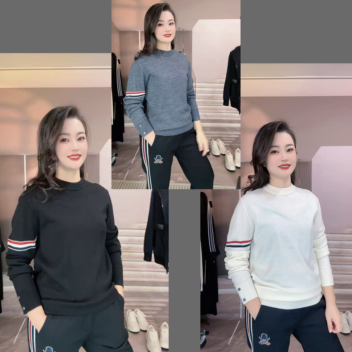 【华尔街名品】2025冬新款潮流时尚圆领气质百搭男士羊毛衫5900