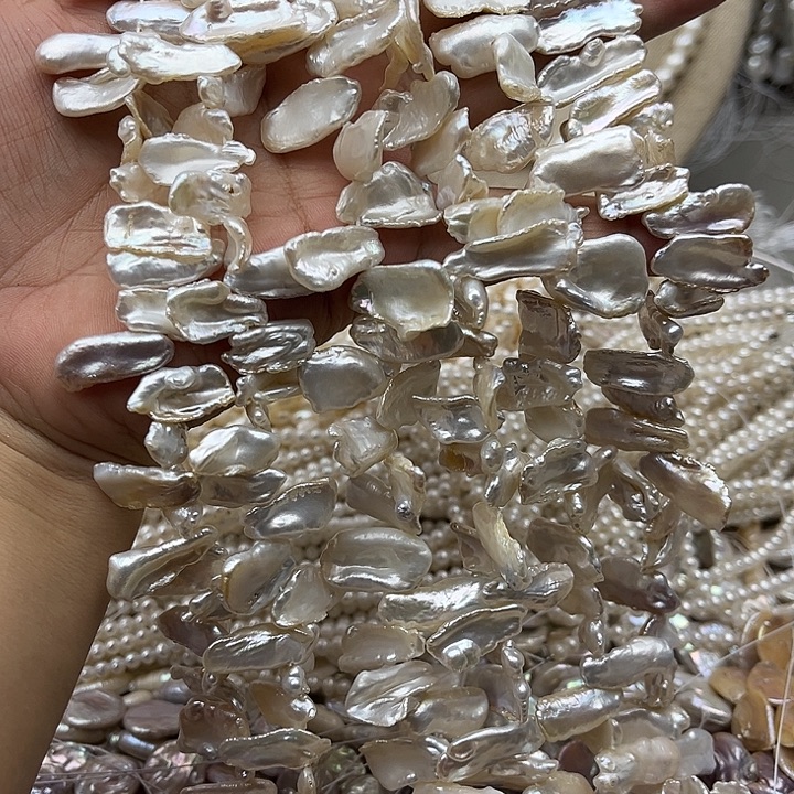 未镶嵌玛瑙/玉髓珠宝半成品一条花瓣巴洛克珍珠