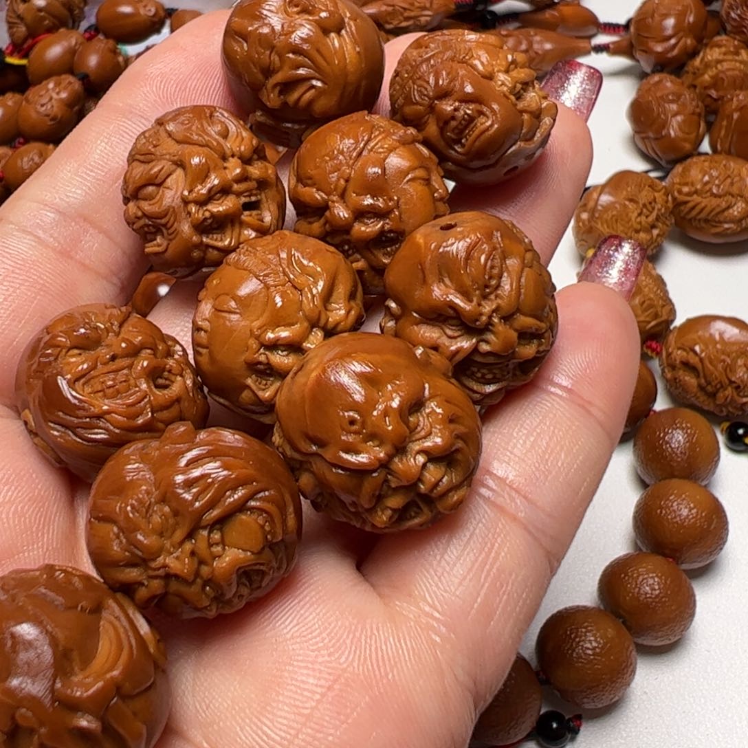 橄榄核手串/手链沿*橄榄核雕