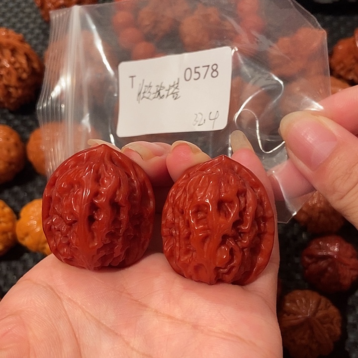 吊坠文玩核桃玲珑塔超玉化33