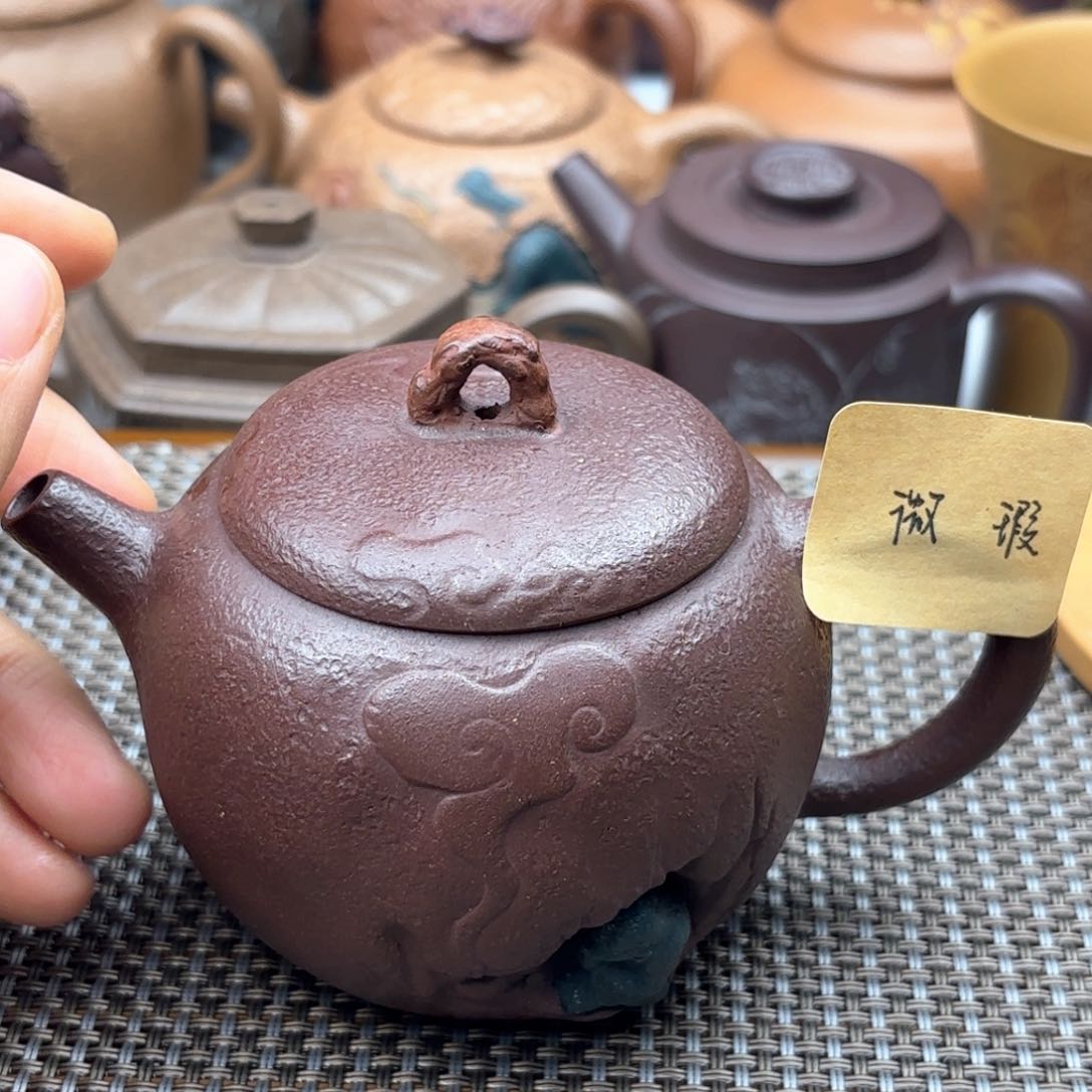 茶壶紫砂达摩紫泥150c c