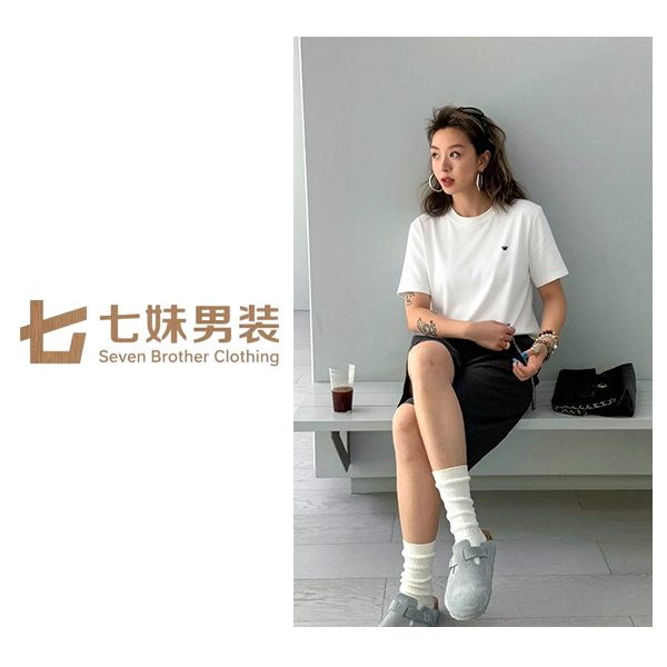 高端盒装男女同款夏季「小蜜蜂刺绣！轻奢简约新款透气亲肤圆领T恤