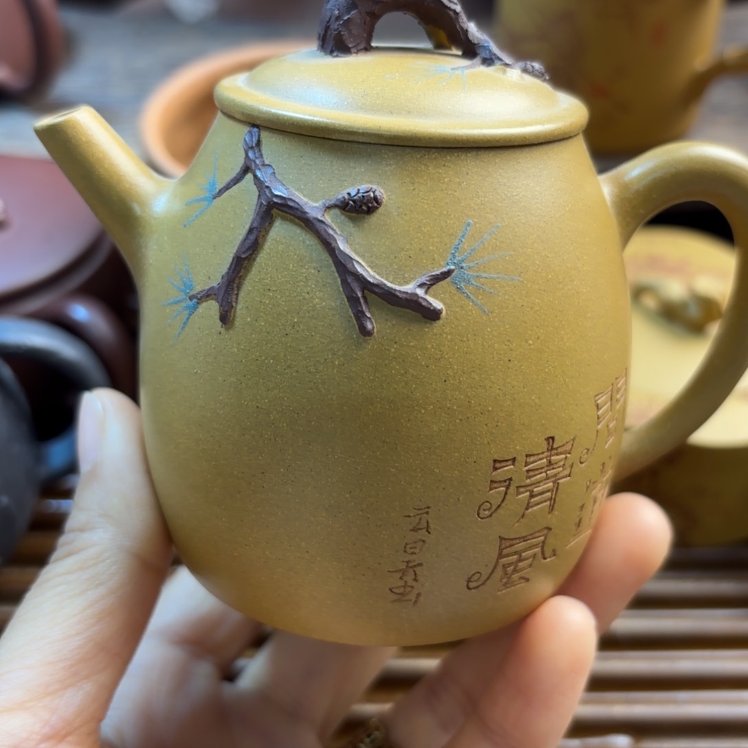 紫砂茶壶天*了听松原矿紫砂壶