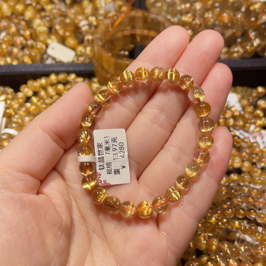 水晶手链未镶嵌?**?天然水晶手链