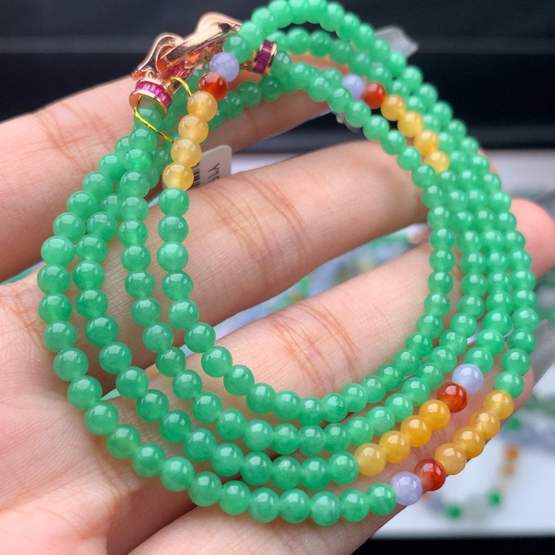 翡翠手链未镶嵌卡