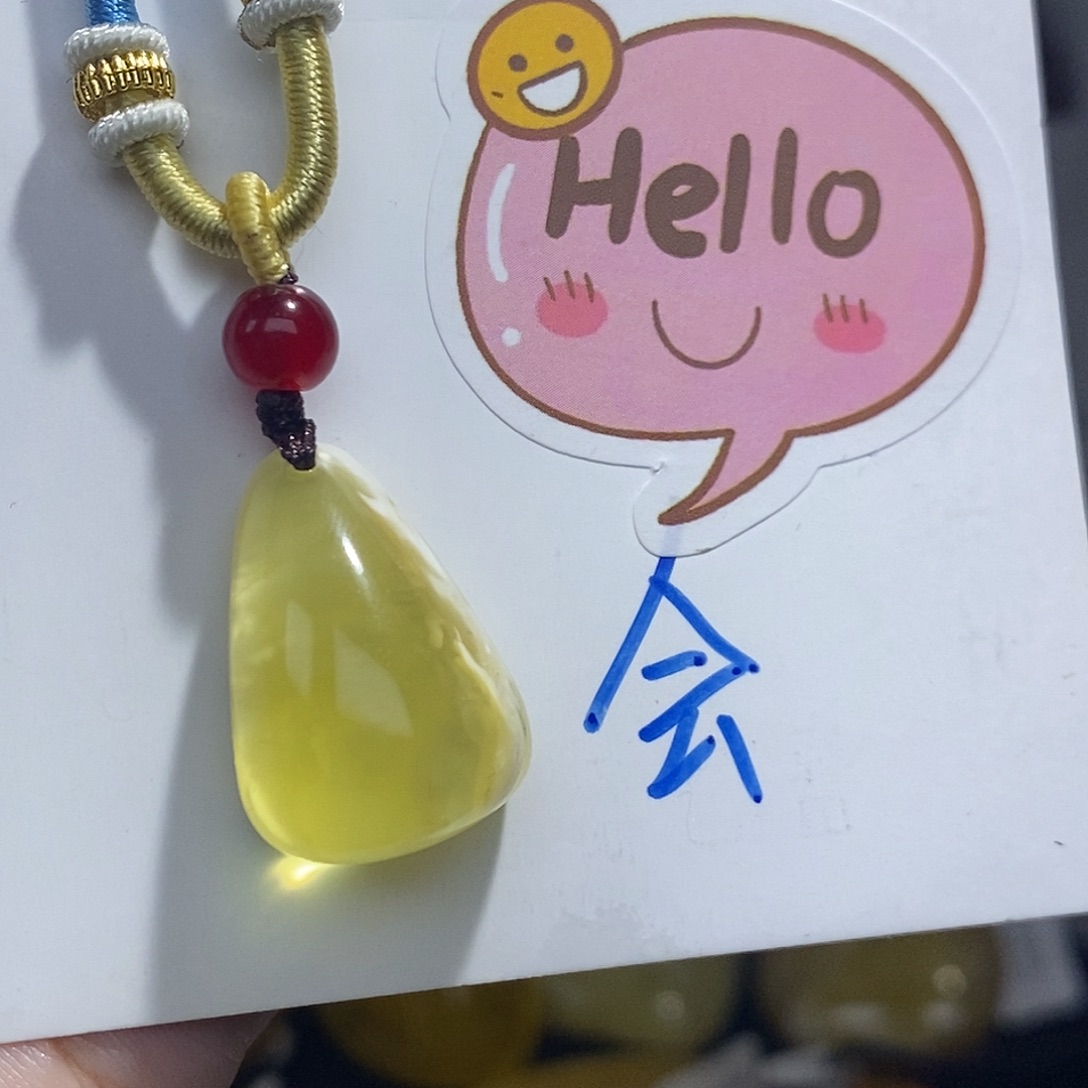 M***森未镶嵌琥珀珠宝奇石蜜蜡吊坠