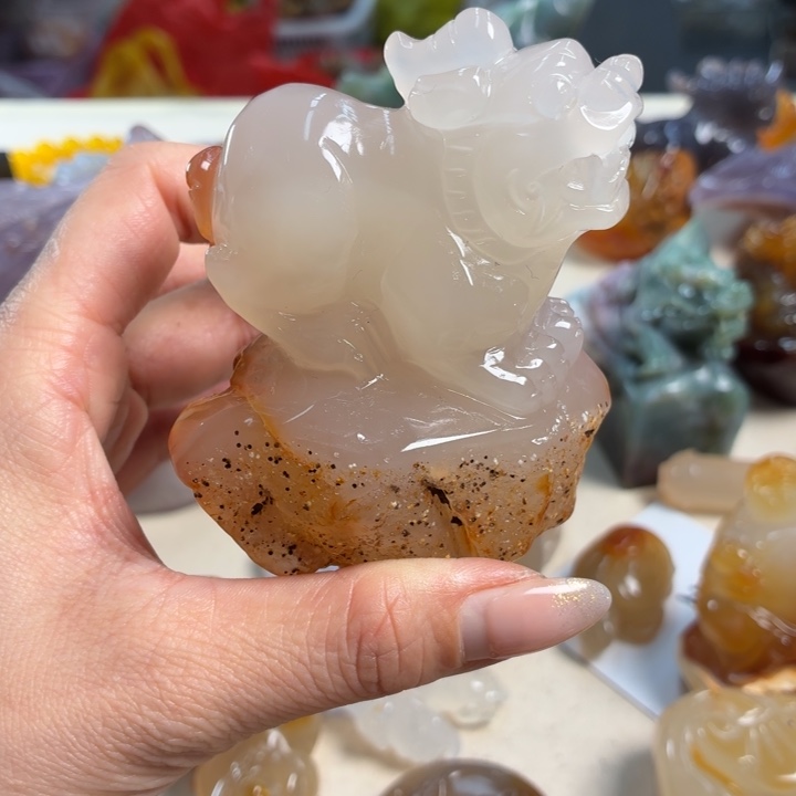 玛瑙/玉髓未镶嵌吊坠(不含链)