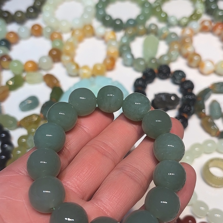 S***✧蛇纹石玉未镶嵌手串