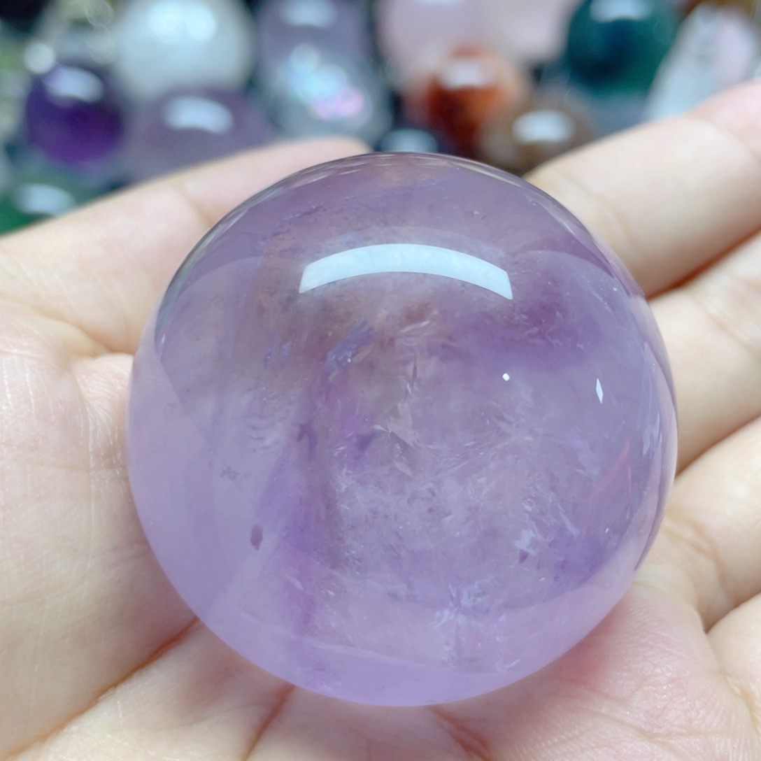 薰衣草紫球未镶嵌水晶