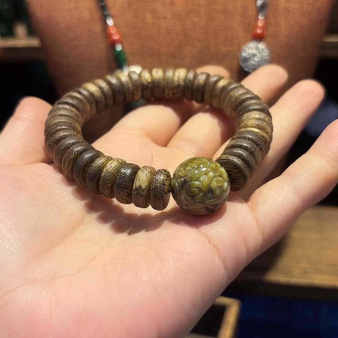 翡翠手链未镶嵌原创