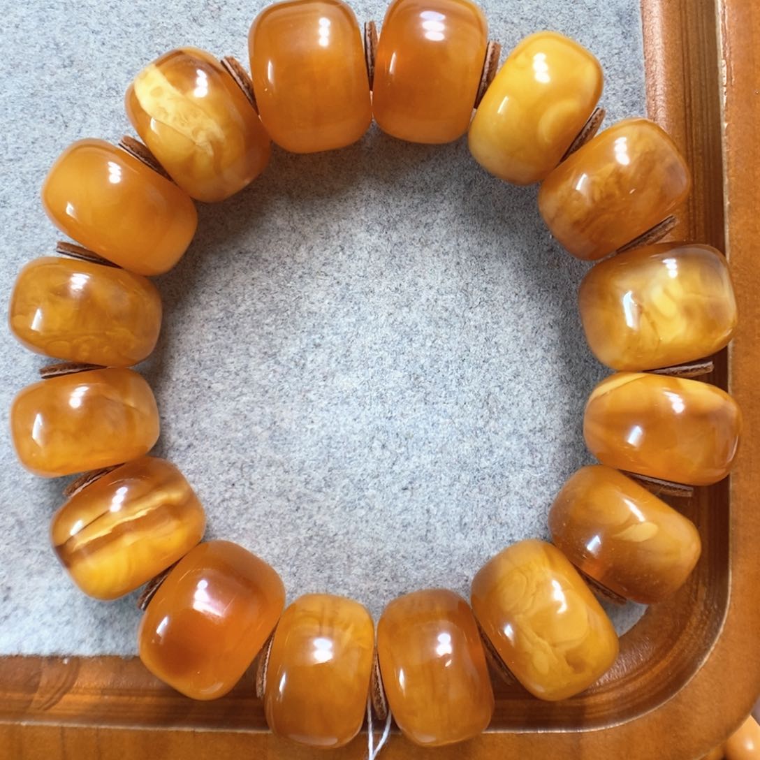 未镶嵌蜜蜡手串蜜蜡手串
