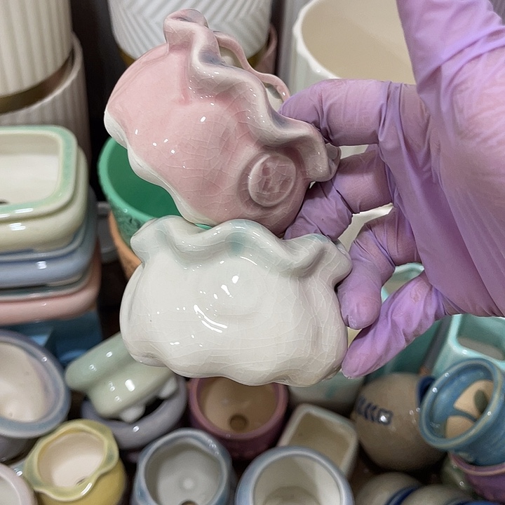 红陶陶瓷花盆满12米包邮