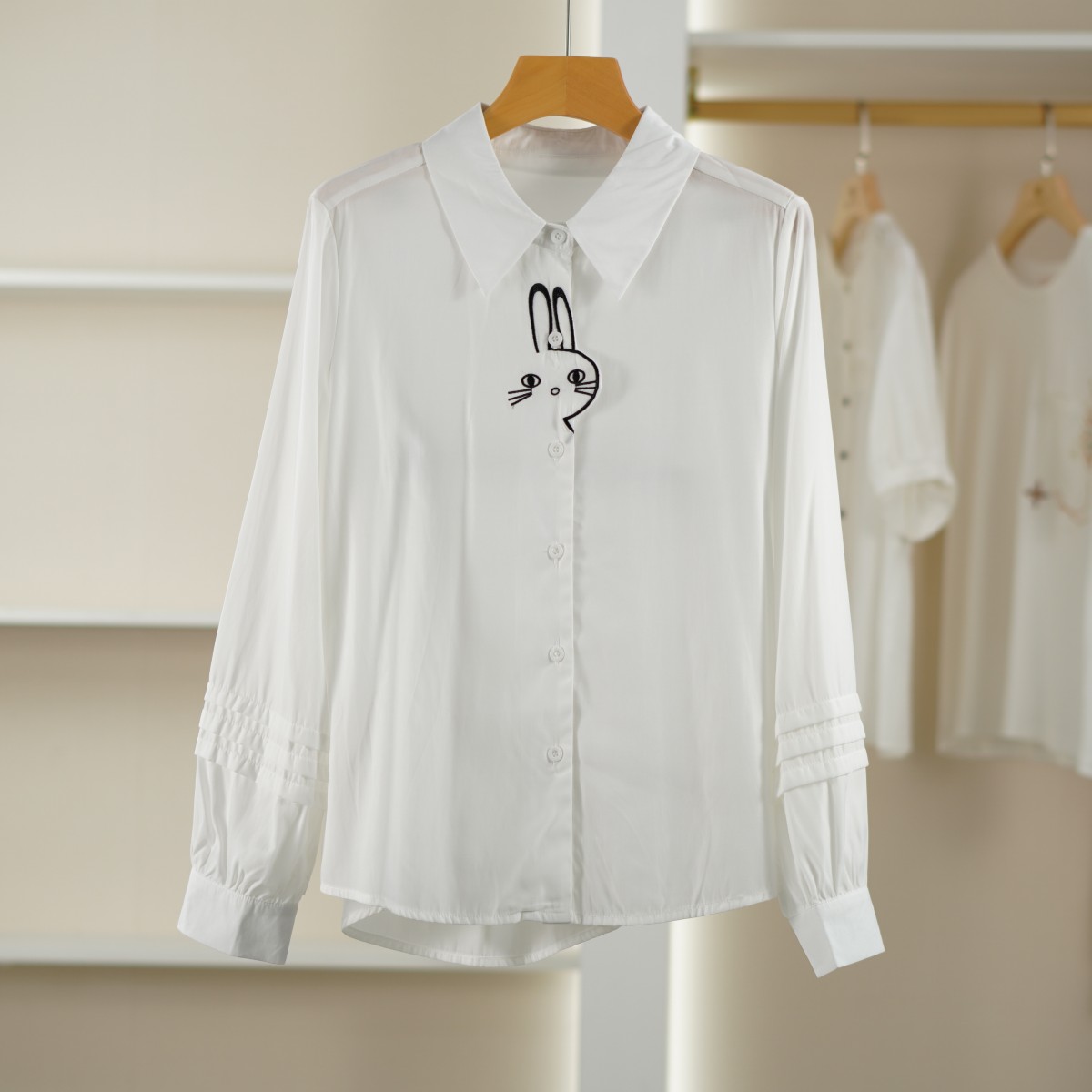 麦迪尚品【Miss-O】50421503 春季简约长袖衬衫品牌撤柜女装