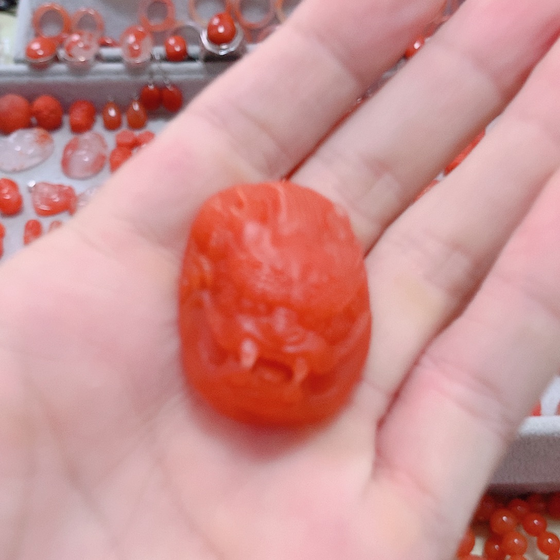 未镶嵌南红玛瑙戒指