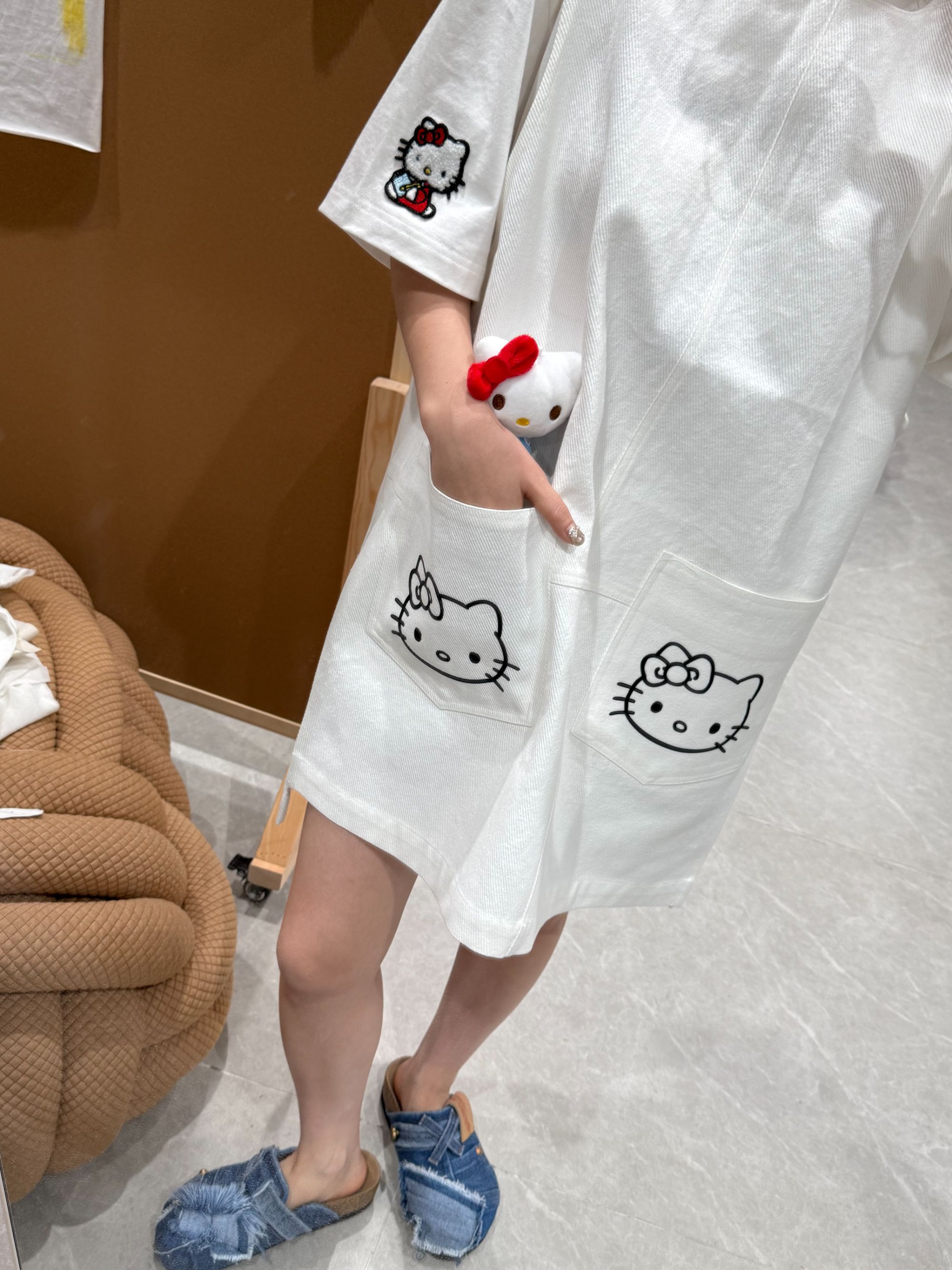 舟舟 【猫咪连衣裙】，连衣裙时尚休闲百搭圆领