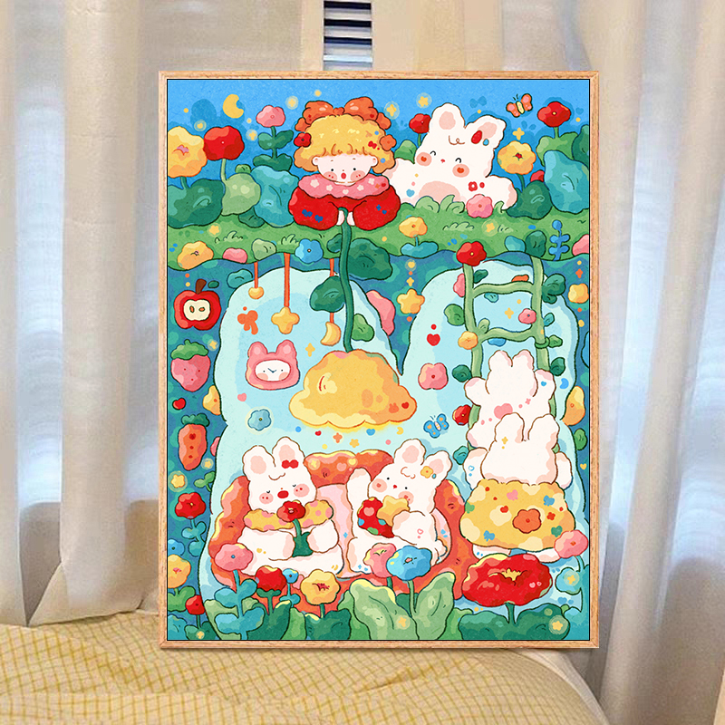 温暖小窝2025新款十字绣大格9CT 小格14CT简单手工绣(裸包无针)