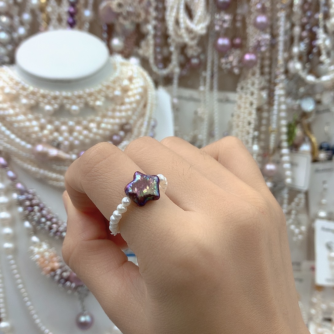 淡水珍珠银S925镶嵌项链耳饰