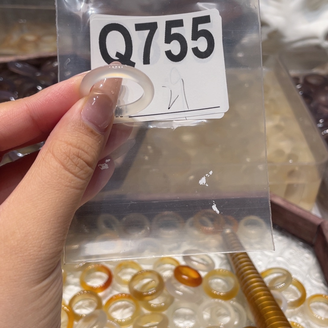 玛瑙/玉髓未镶嵌戒指755