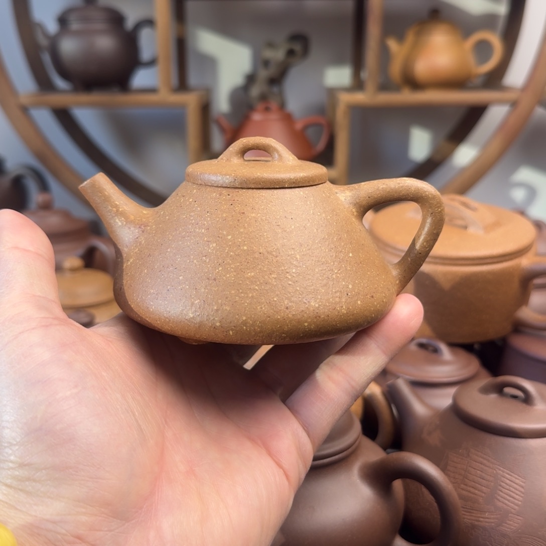 紫砂茶壶子冶石瓢200cc台西梨皮老段