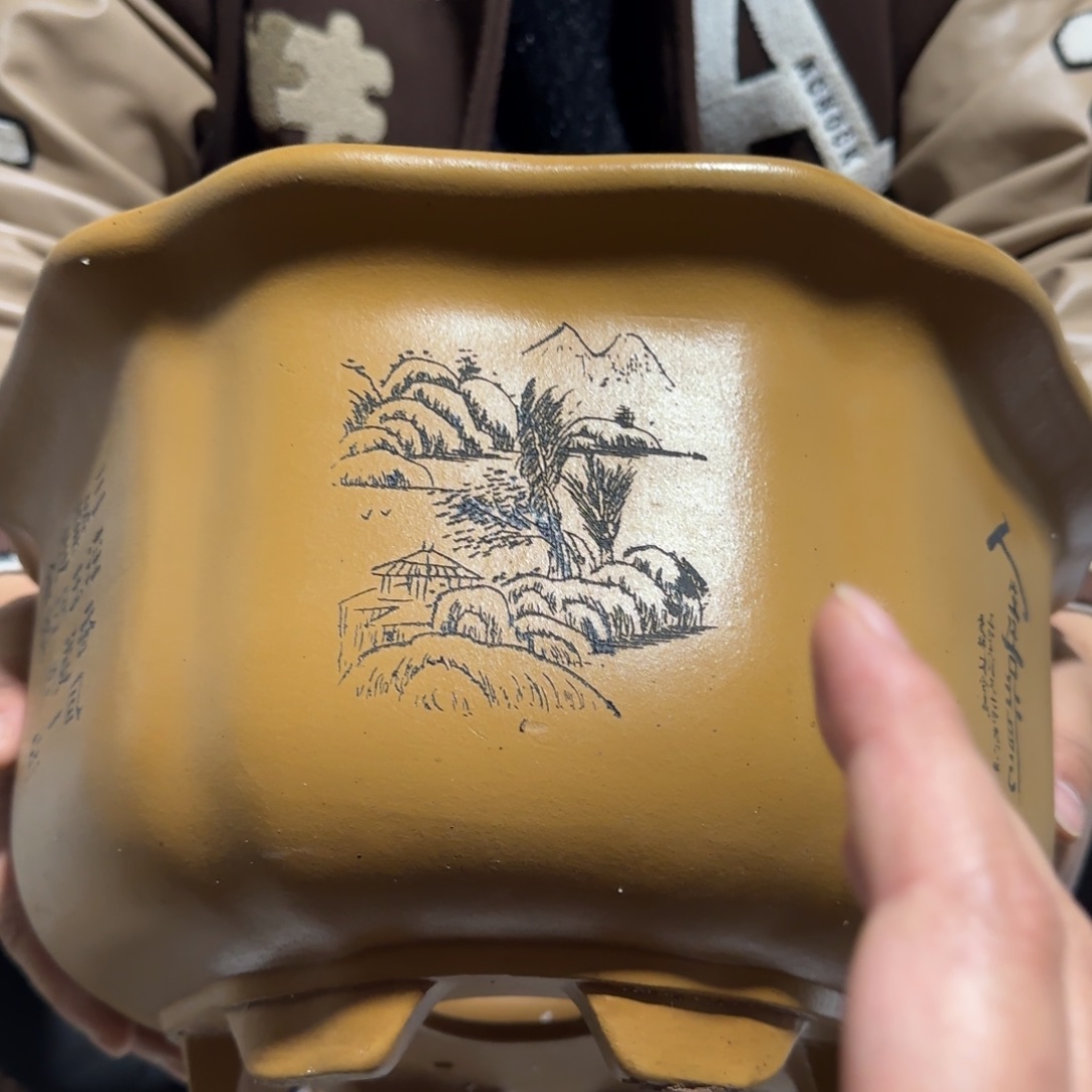 花盆紫砂口径27 25高度15厘米