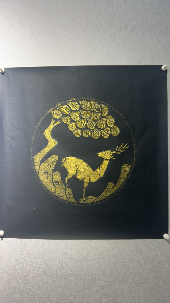 福禄寿拓片纯手工制作