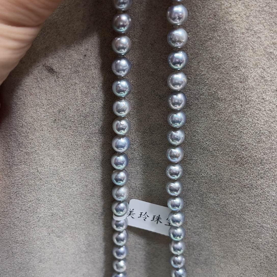 海水珍珠银S925镶嵌颈饰