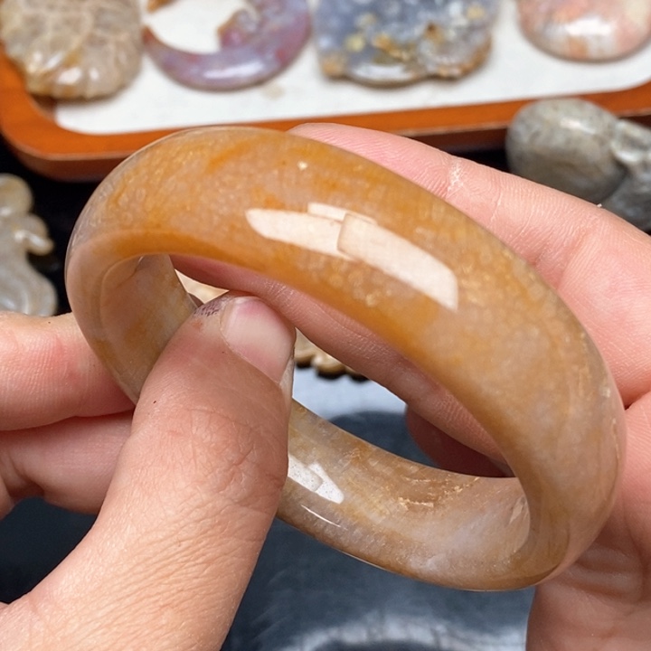 硅化珊瑚（珊瑚玉）颈饰未镶嵌55.5