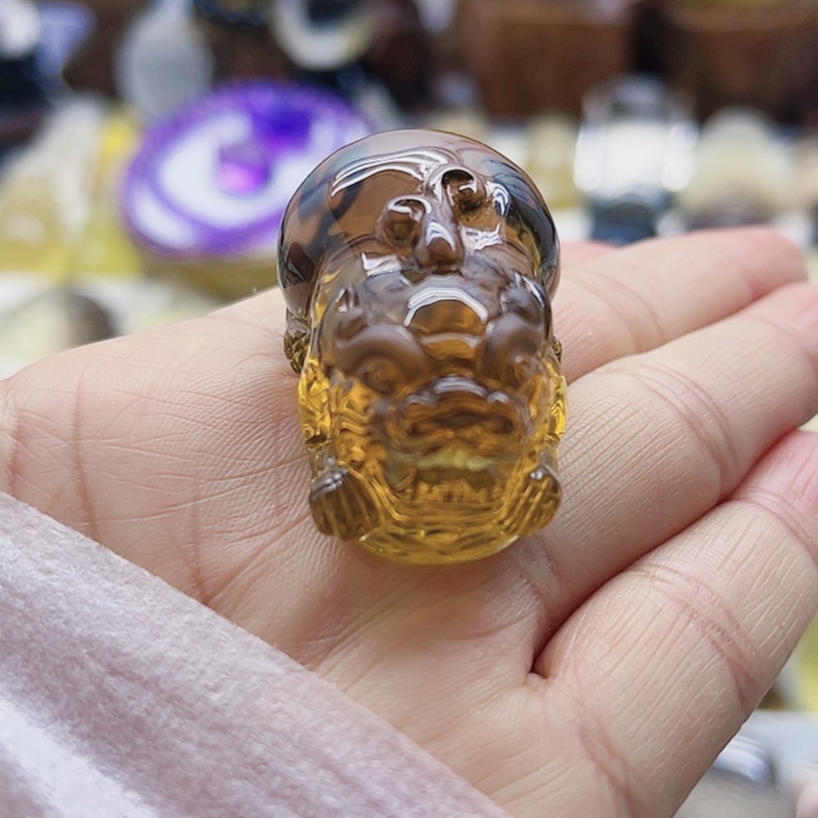 【闪购商品】水晶巴西黄大貔貅未镶嵌