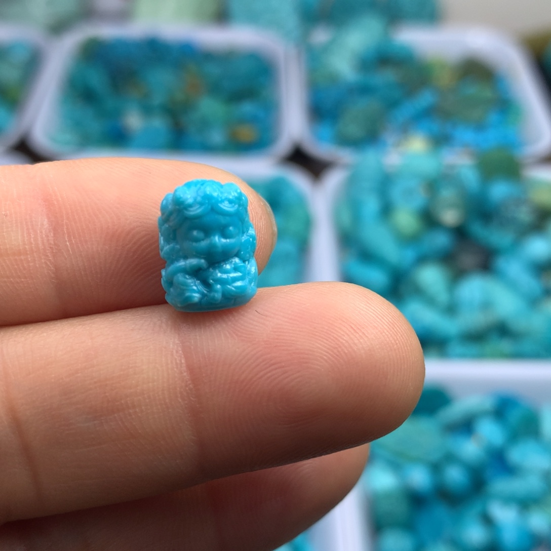 绿松石未镶嵌吊坠(不含链)11×9×8