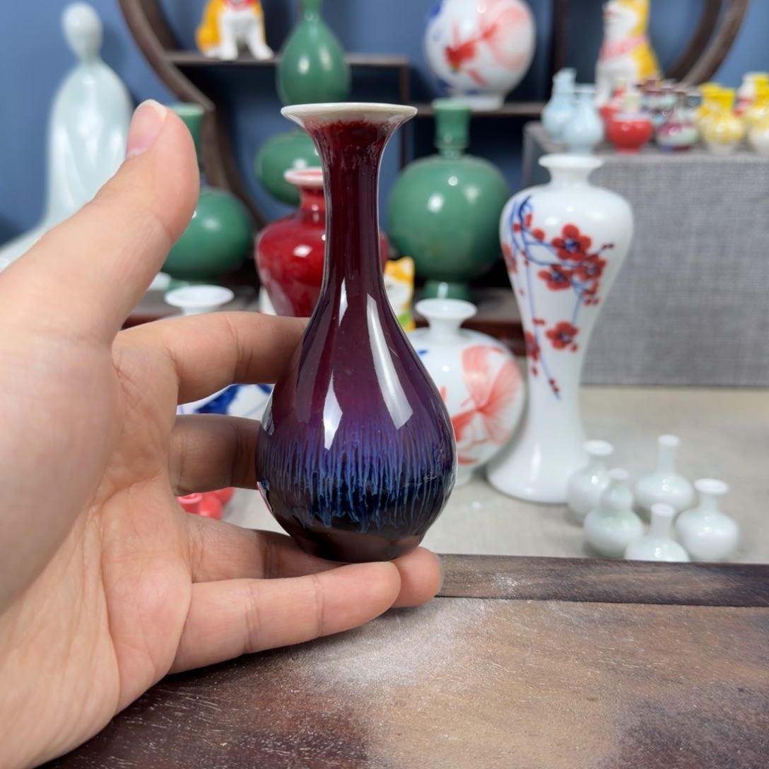 陶瓷手工小花器摆件