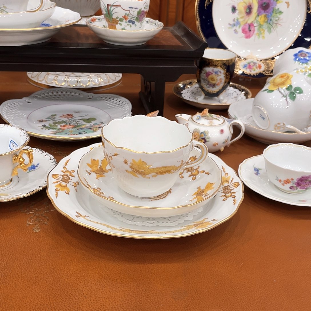 摆件中古一等黄色御龙