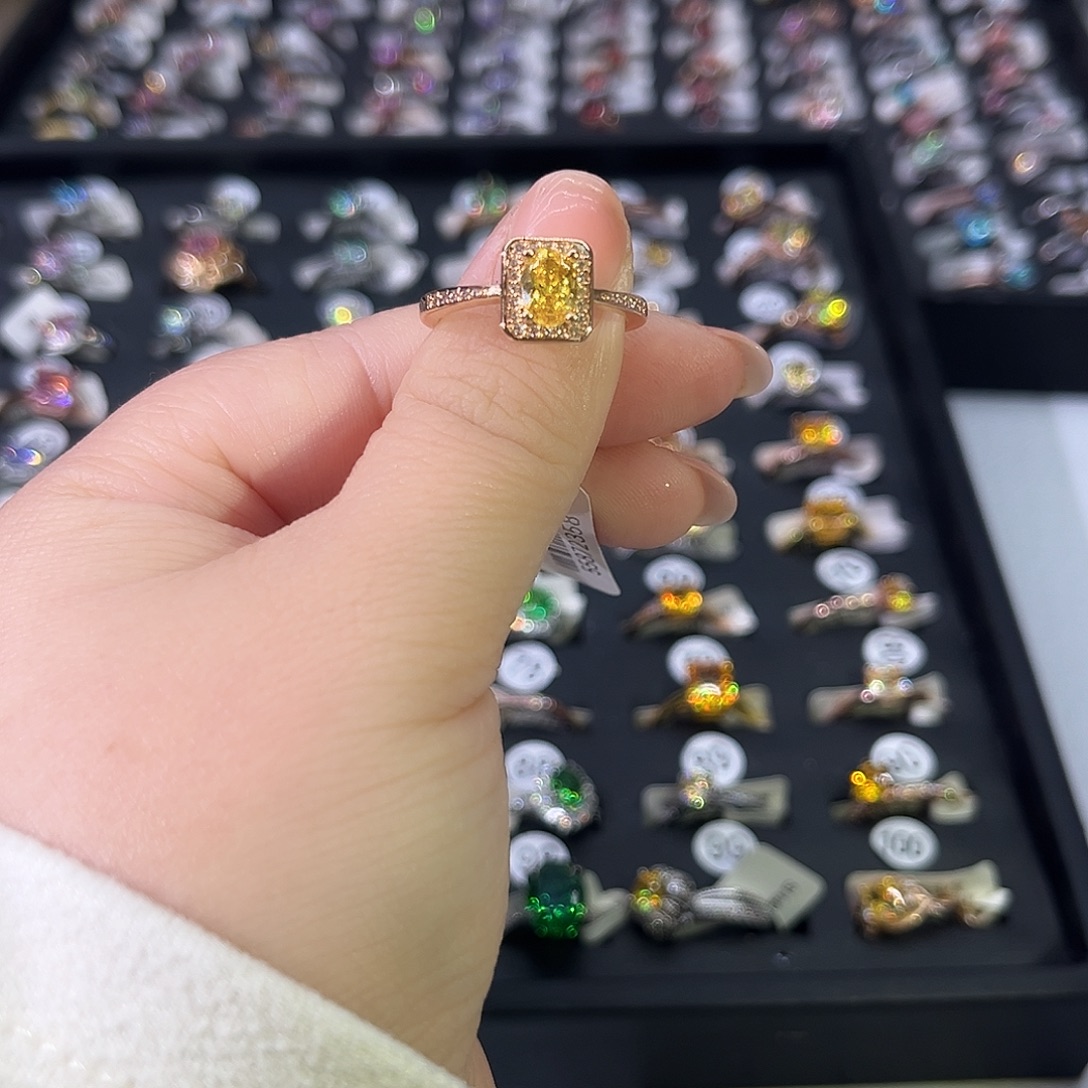 莫桑石非金属BY K黄米娅红鸽子蛋-13.5