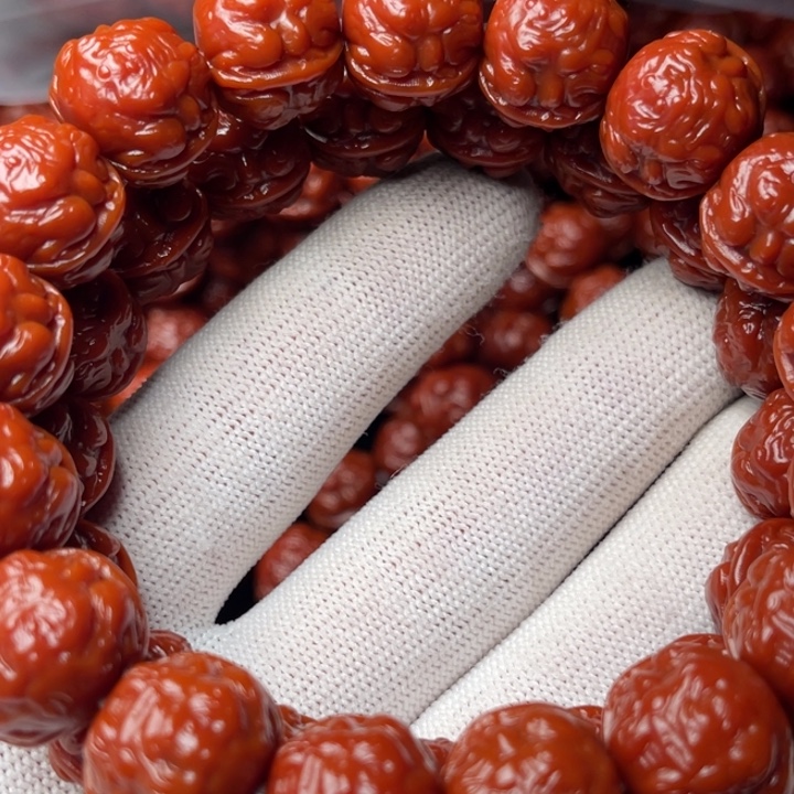 爱***逗手串猴头核桃蟾王