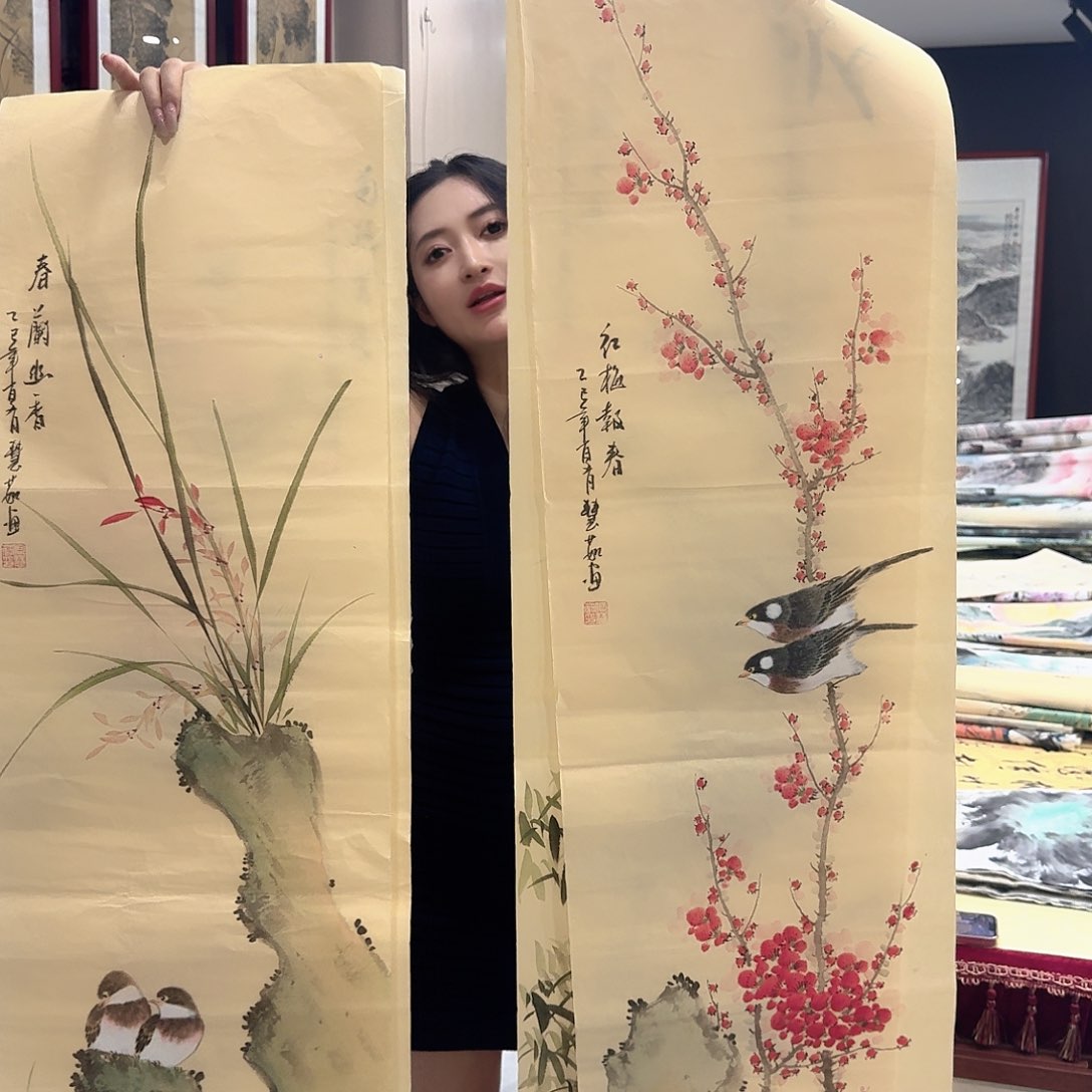 国画国画作品多次入选国内外