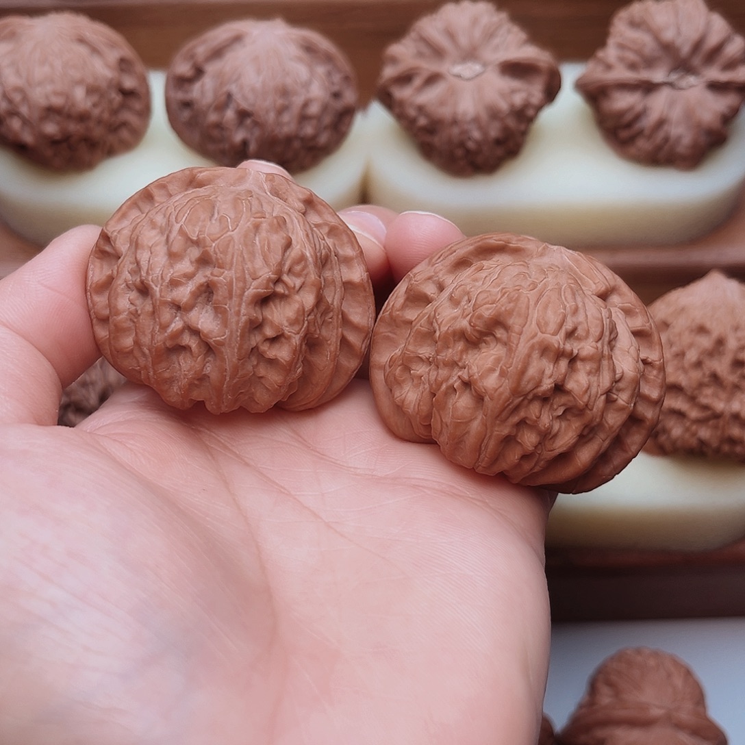 球白文玩核桃45尺寸全品无修