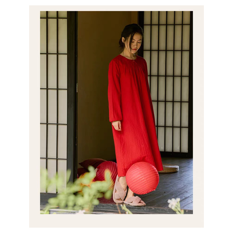 【梅子姐姐专属】朵朵可可 252-002 睡衣25秋冬圆领本命年长袖睡