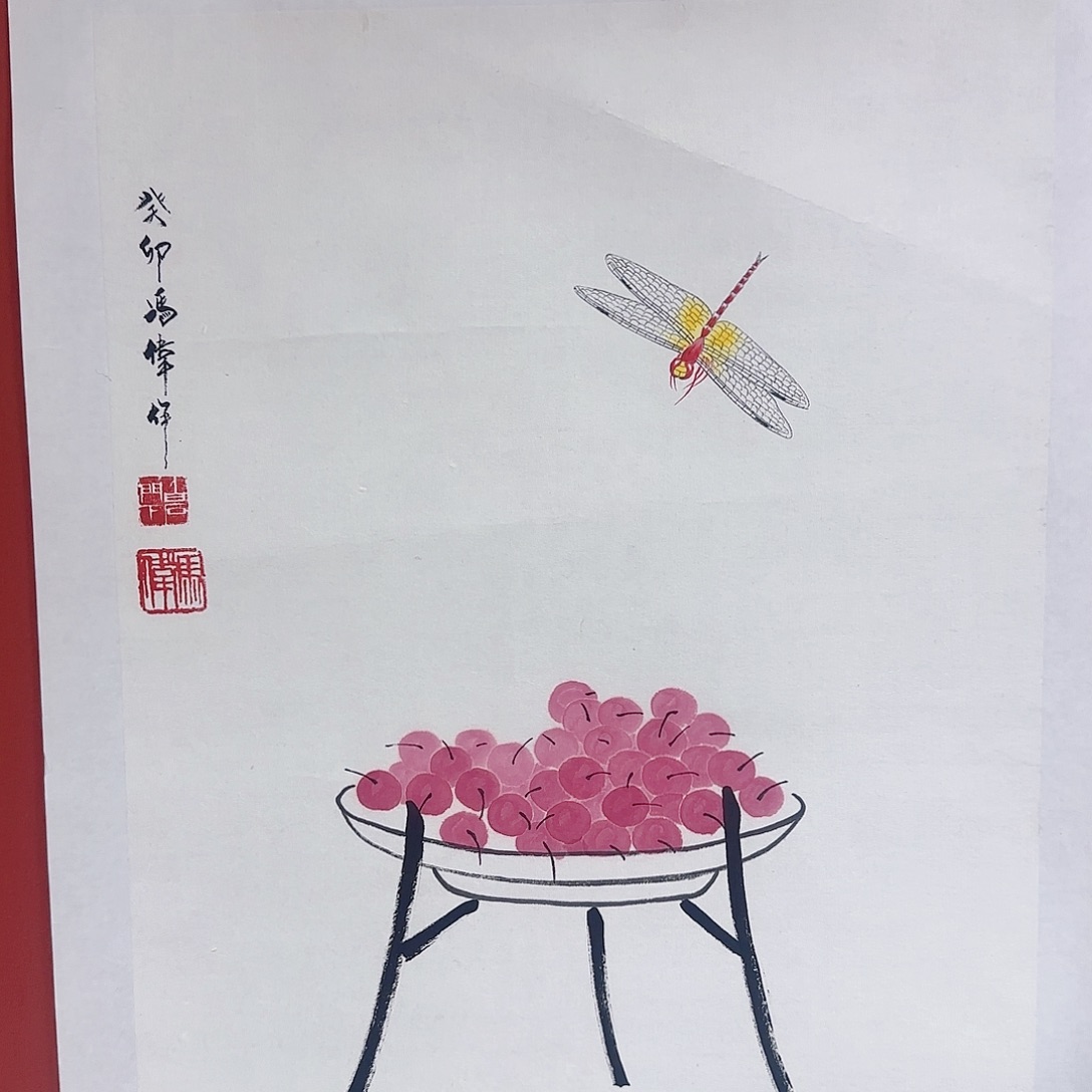 国画冯伟老师手绘作品 