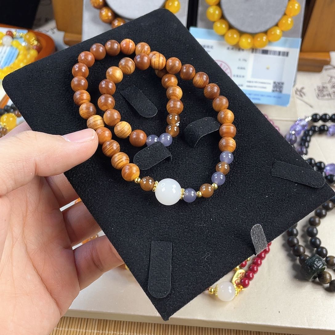 和田玉手饰银S925镀金镶嵌