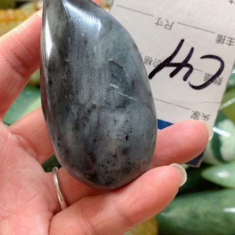 蛇纹石玉手把件未镶嵌