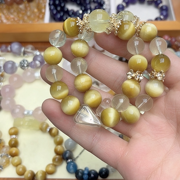 水晶手链未镶嵌黄虎眼