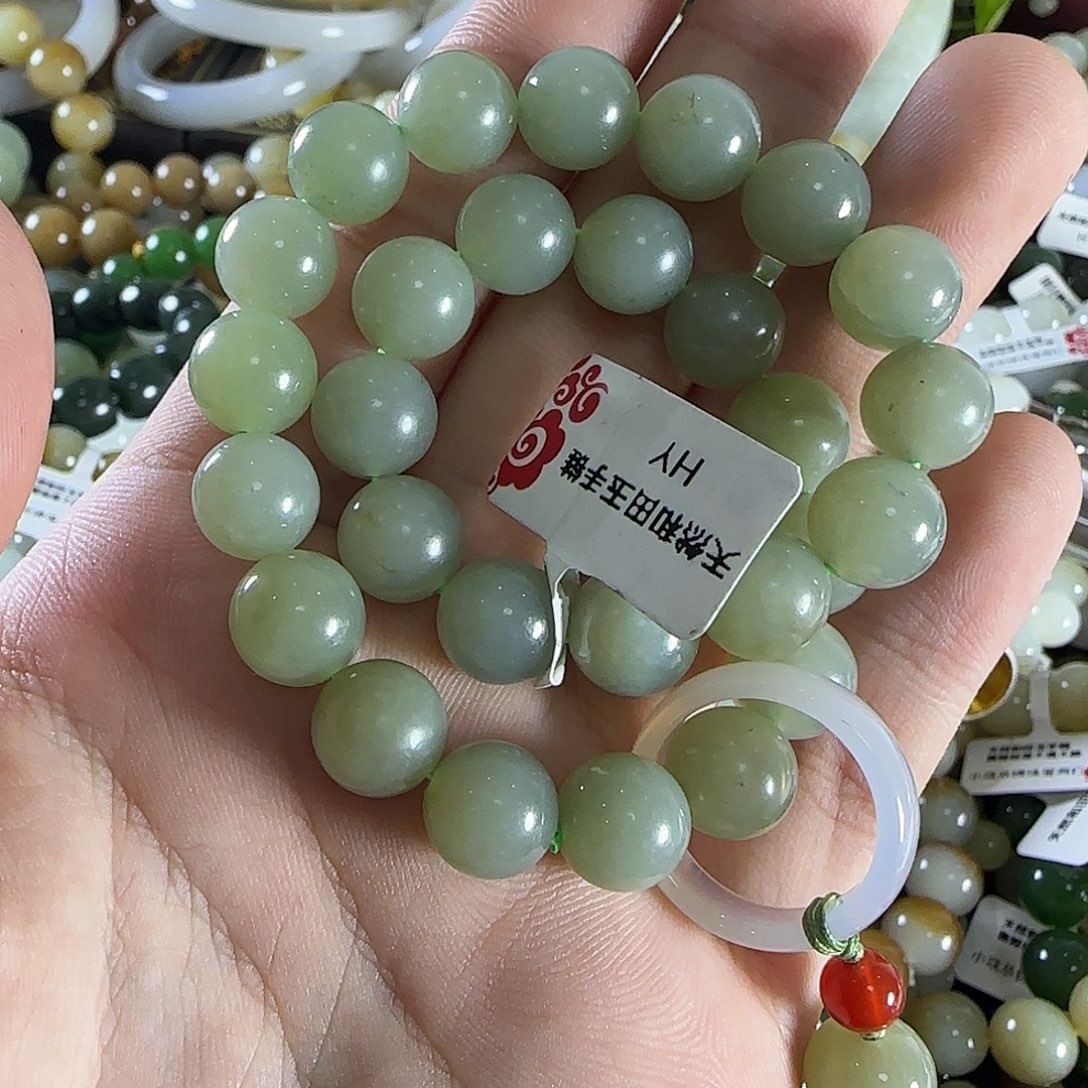 和田玉手链未镶嵌26