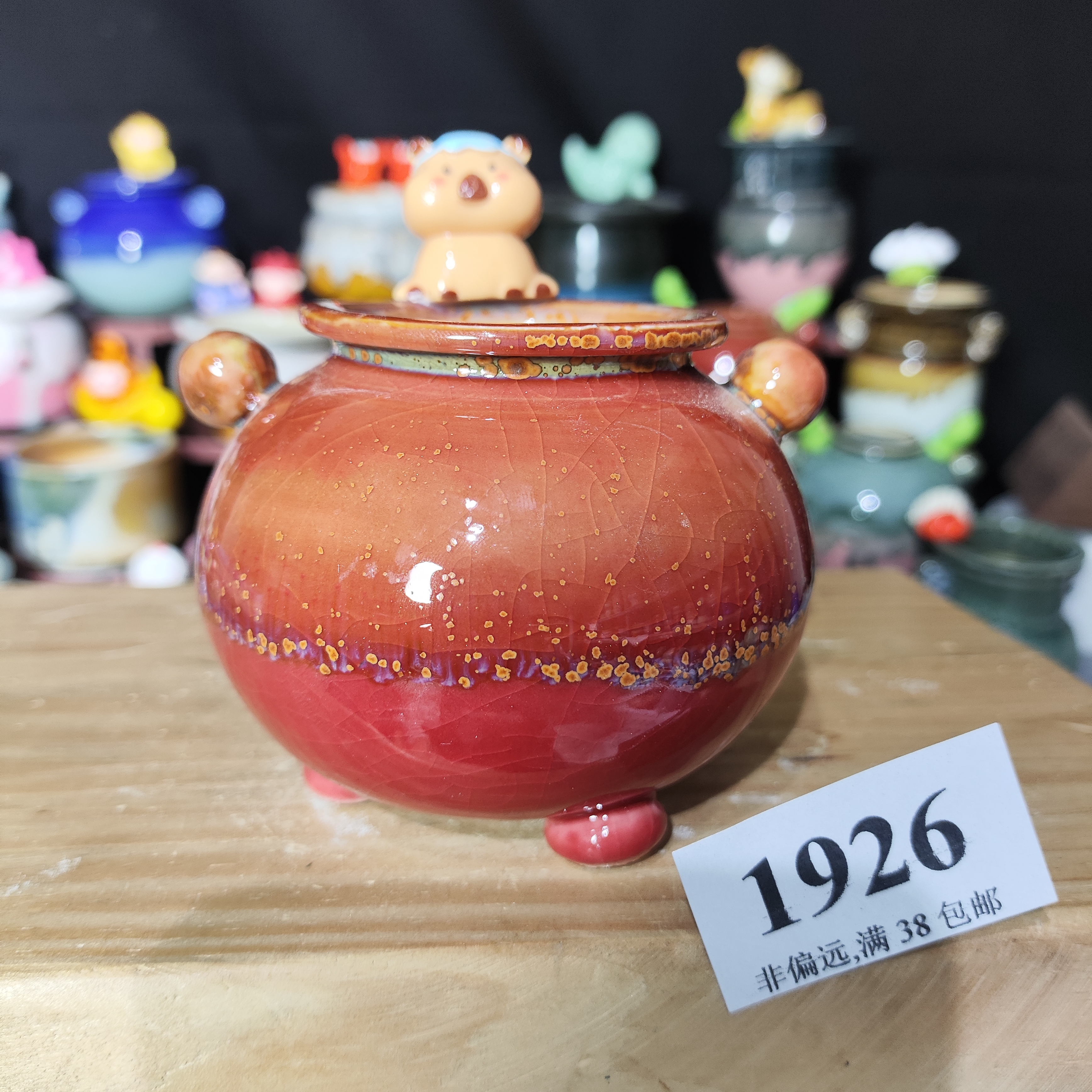 口4高6，1926手工创意多肉花盆摆件迷你多景德镇纯手工制做