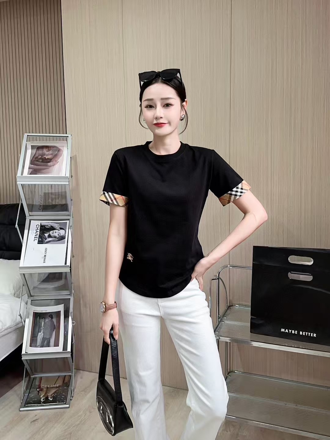 春夏新款高品质休闲女士夏季简约圆领短袖666