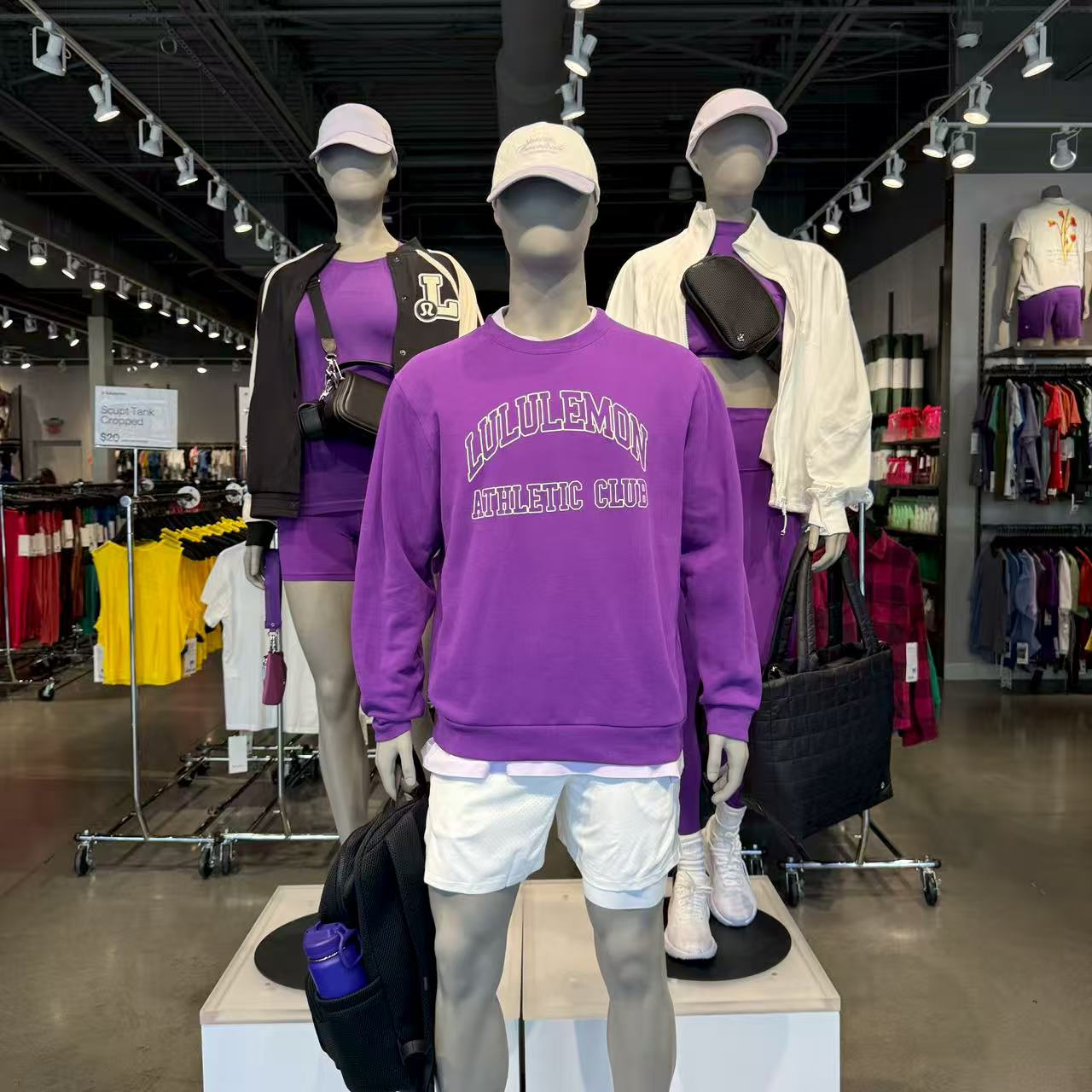  Lululemon Steady State Crew Graphic 男士圆领字母卫衣