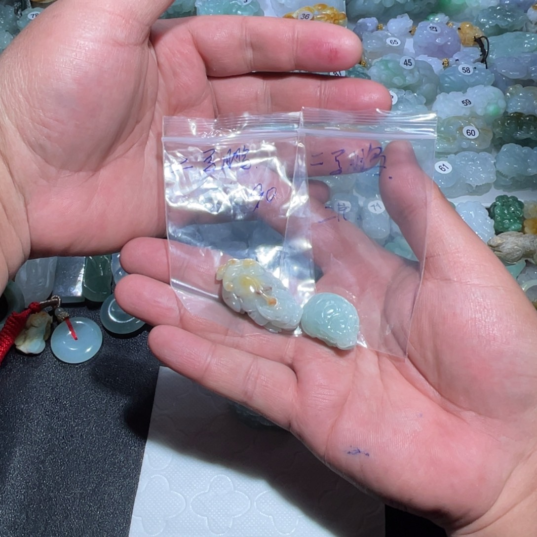 二***鹏翡翠未镶嵌颈饰天然