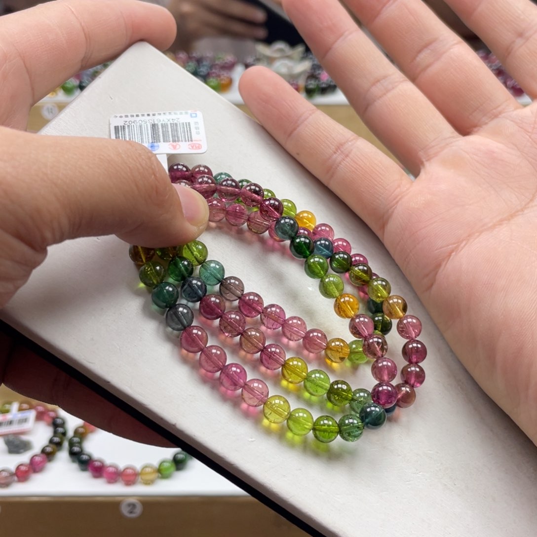 碧玺手串未镶嵌6.5mm.mmmmmmmm