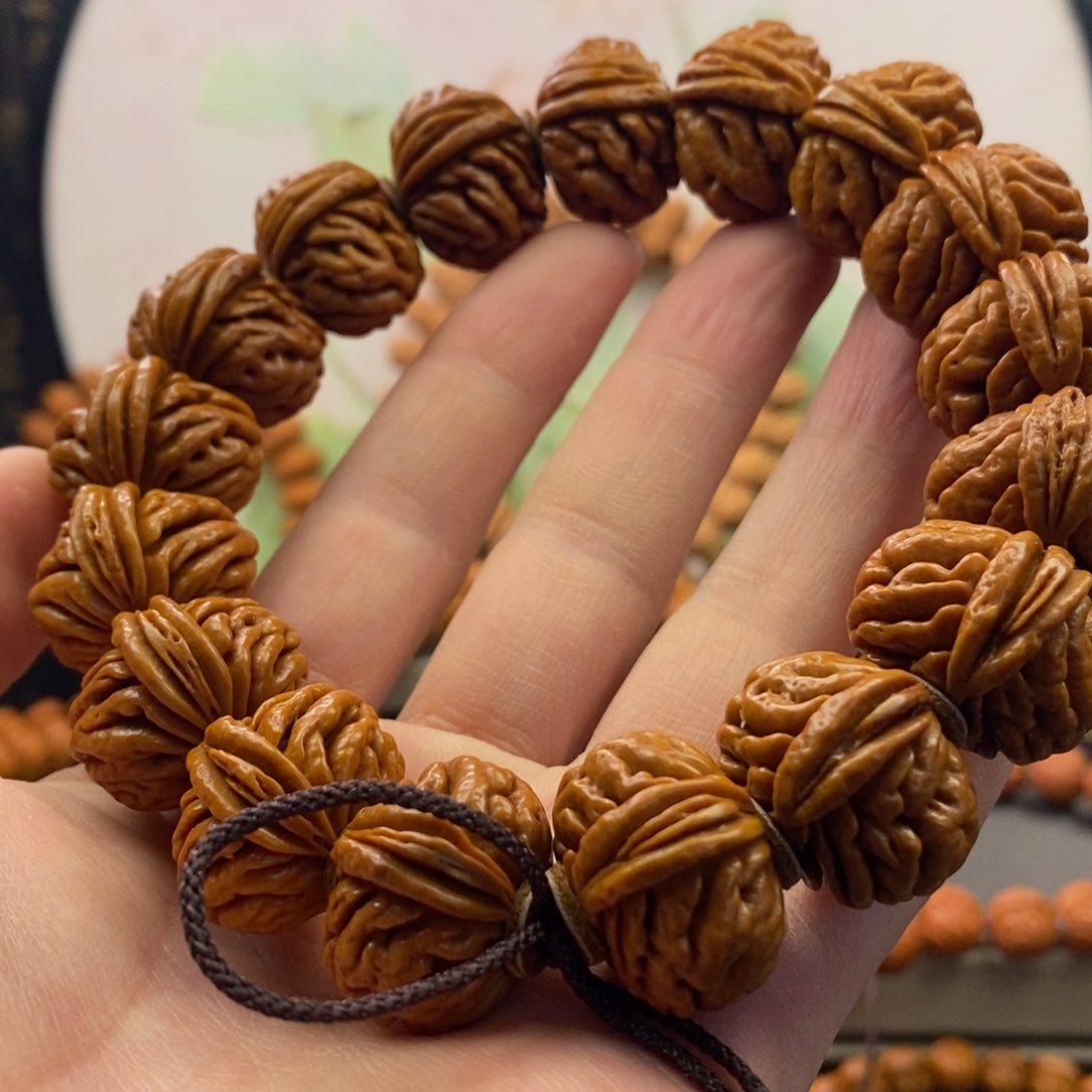 桃核手串23刺龙手串