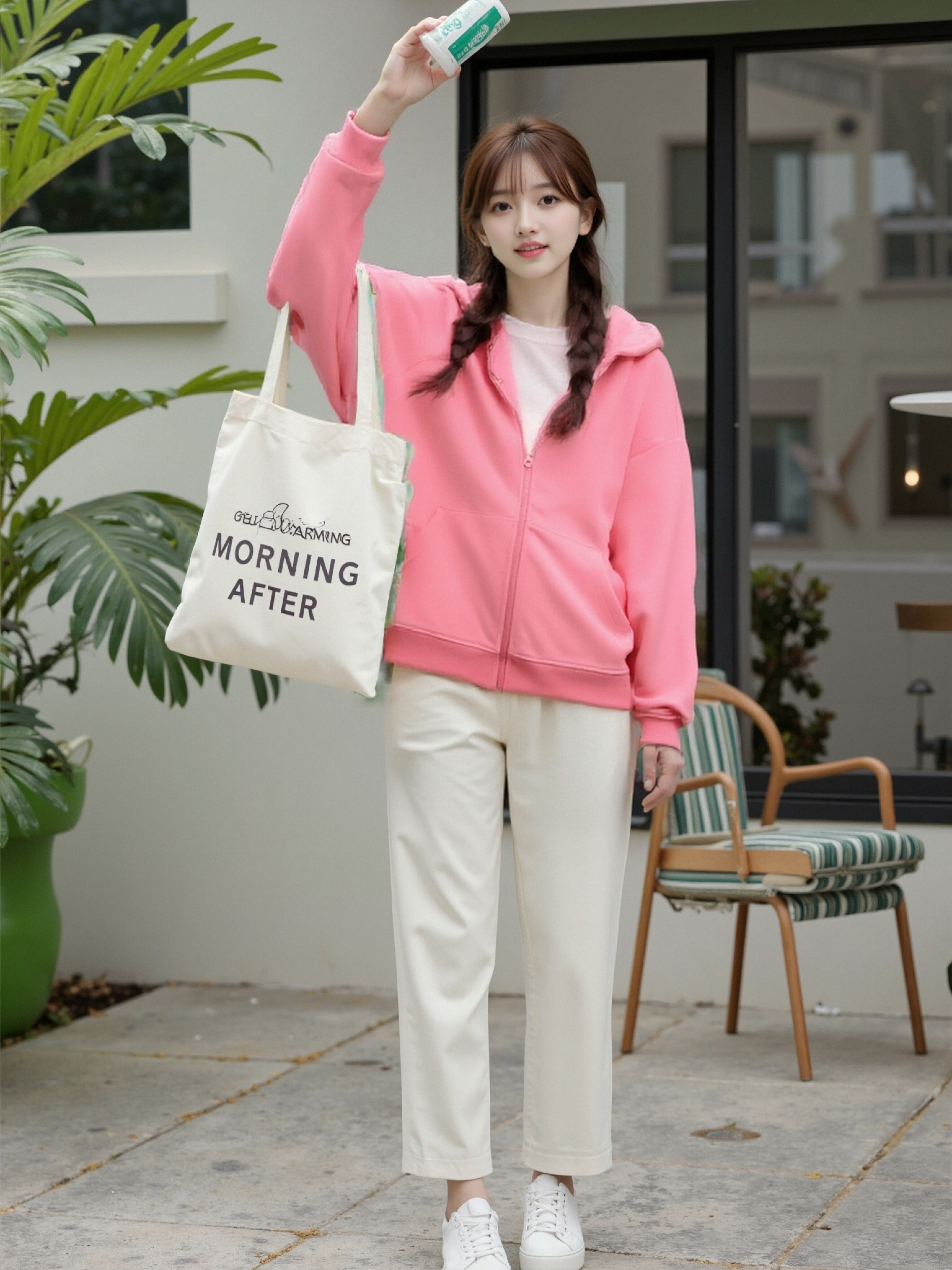 净版休闲男女同款户外连帽运动休闲简约加绒宽松款休闲外套6C830