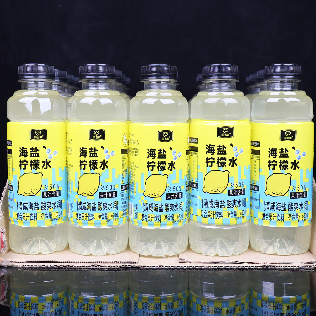 闫当家海盐柠檬水620ML*6瓶